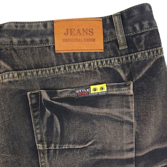 Mars Denim Fashion Men's Style 520 Jeans Sz 3XL Z. Andera Retro Baggy Dark Wash - Picture 10 of 15